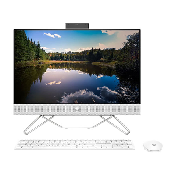 Máy tính để bàn HP AIO 24-cb1025d 7H3Z5PA Intel Core i5-1235U | 8 GB | 512 GB | Intel Iris Xe | 23.8 inch FHD | Win 11 | Trắng