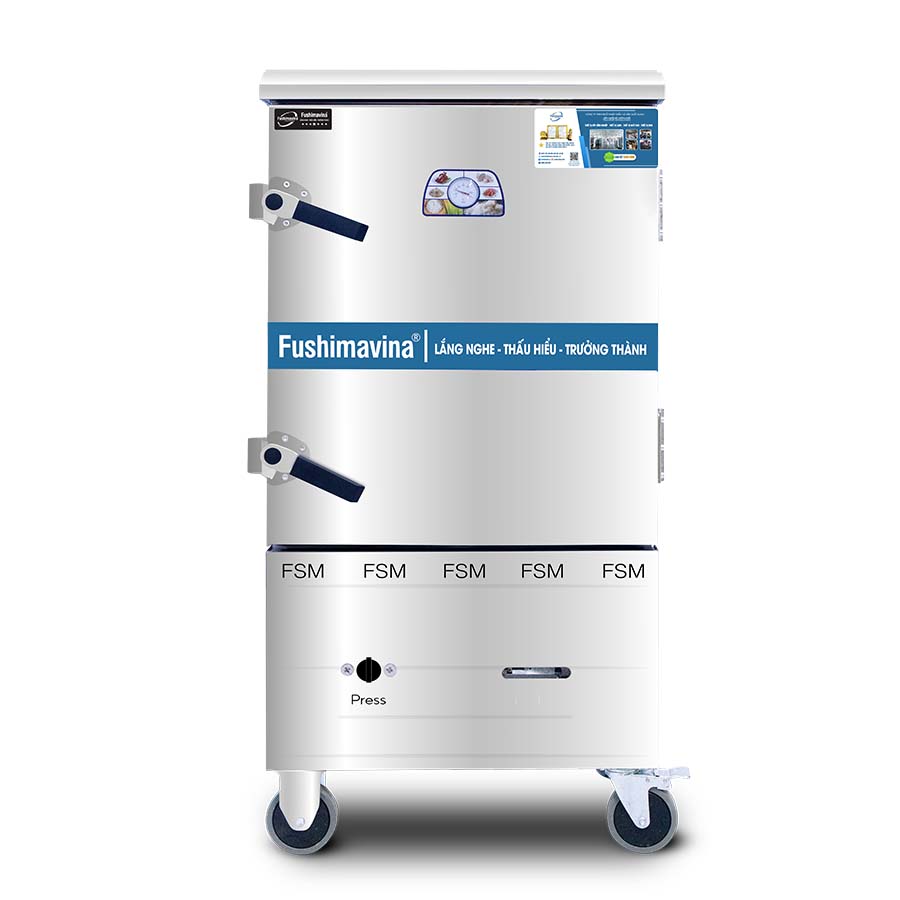 Tủ nấu cơm công nghiệp 10 khay bằng gas