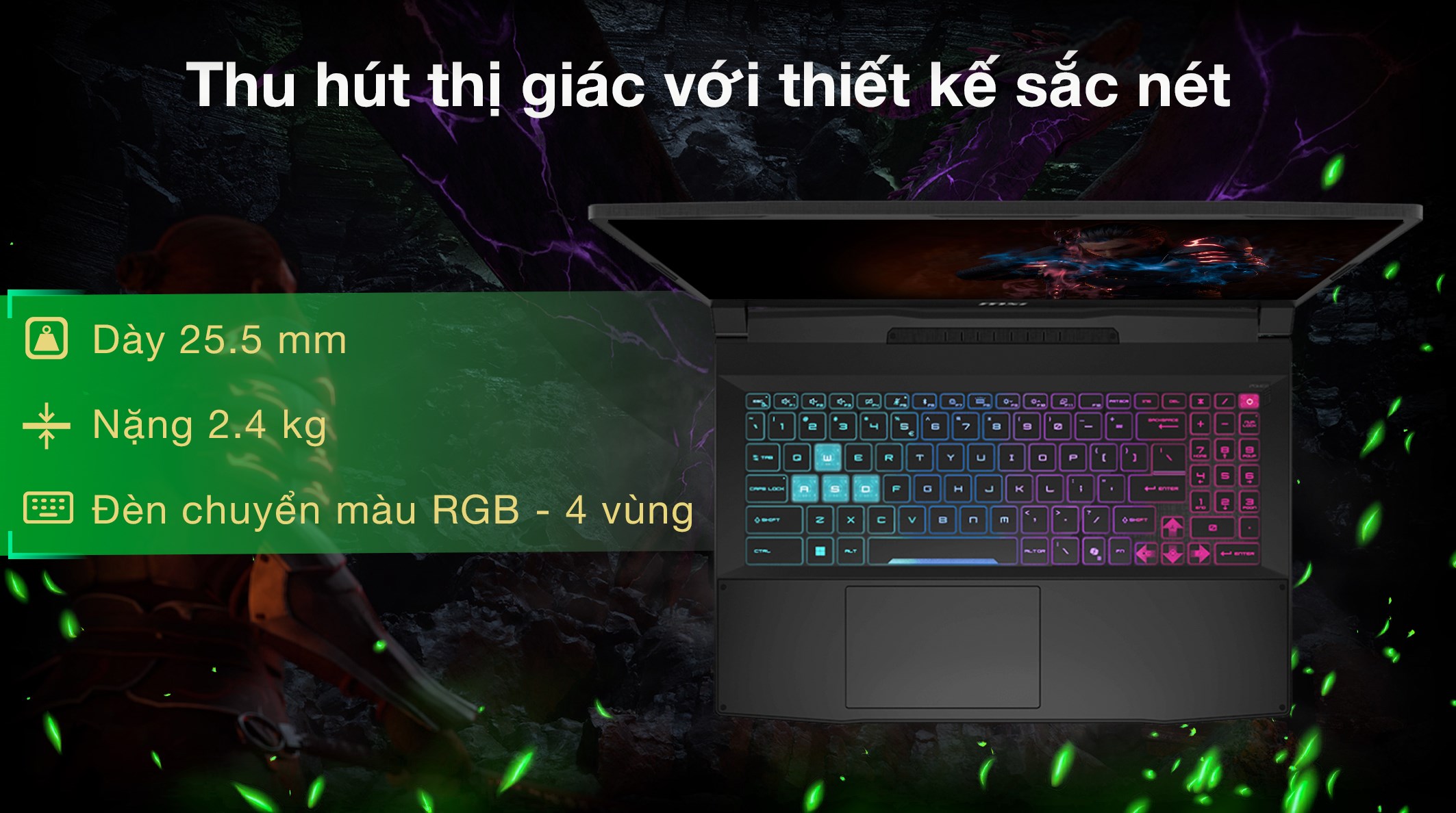 MSI Katana 15 HX B14WGK – i7-14650HX | RTX 5070 | 16GB | 1TB | 15.6″ QHD 165Hz