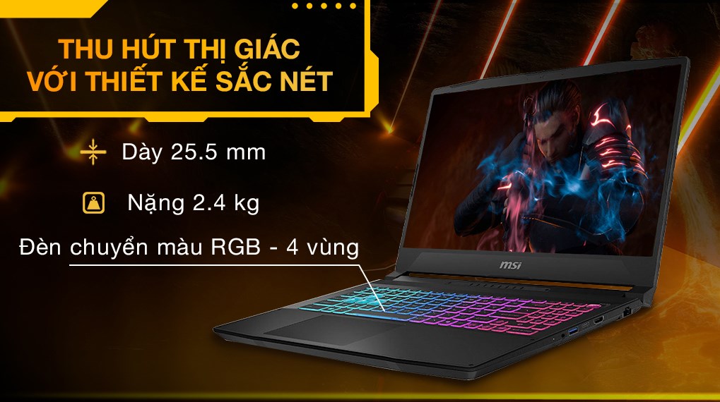 MSI Katana 15 HX B14WEK – i5-14450HX | RTX 5050 | 16GB | 512GB | 15.6″ QHD 165Hz