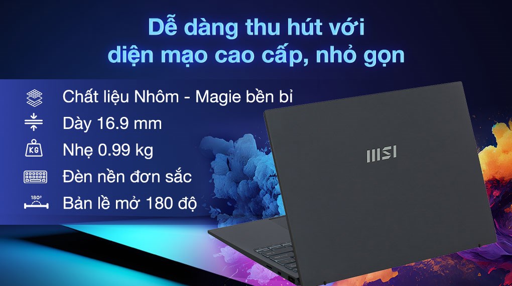 MSI Prestige 13 AI Evo A1MG – Ultra 7 155H | 32GB | 1TB | 13.3″ 2.8K OLED