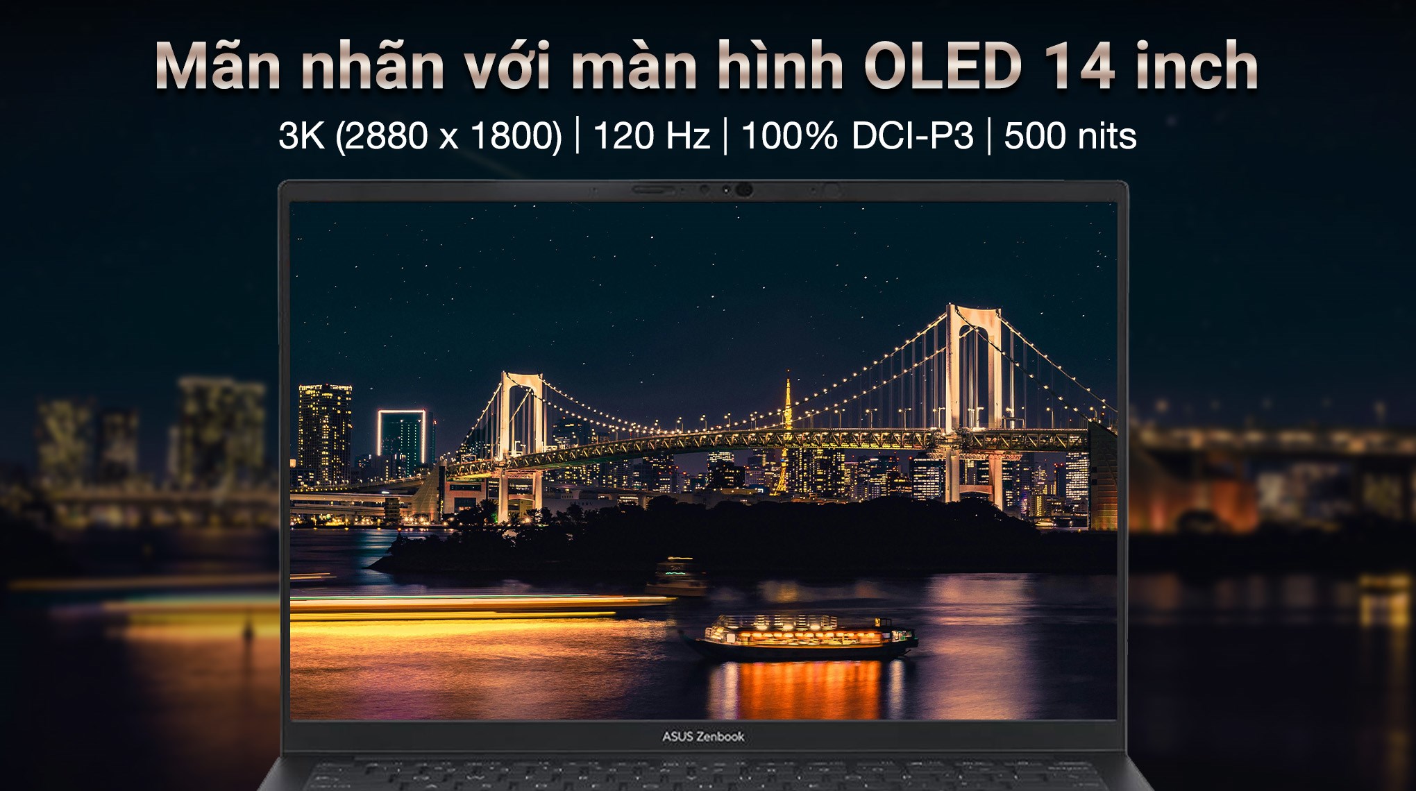 Laptop ASUS UM3406KA Ryzen AI7 350 – 32GB RAM – 1TB SSD – OLED 14″ 3K 120Hz