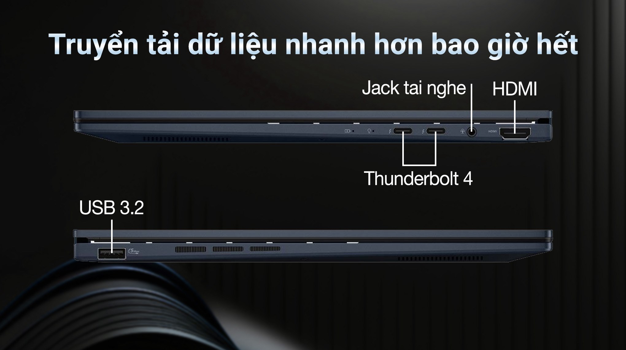 Laptop ASUS UX3405C UX3405CA – 14″ 3K OLED, 32GB RAM, 1TB SSD, Touch, WiFi7, Bút, Xanh