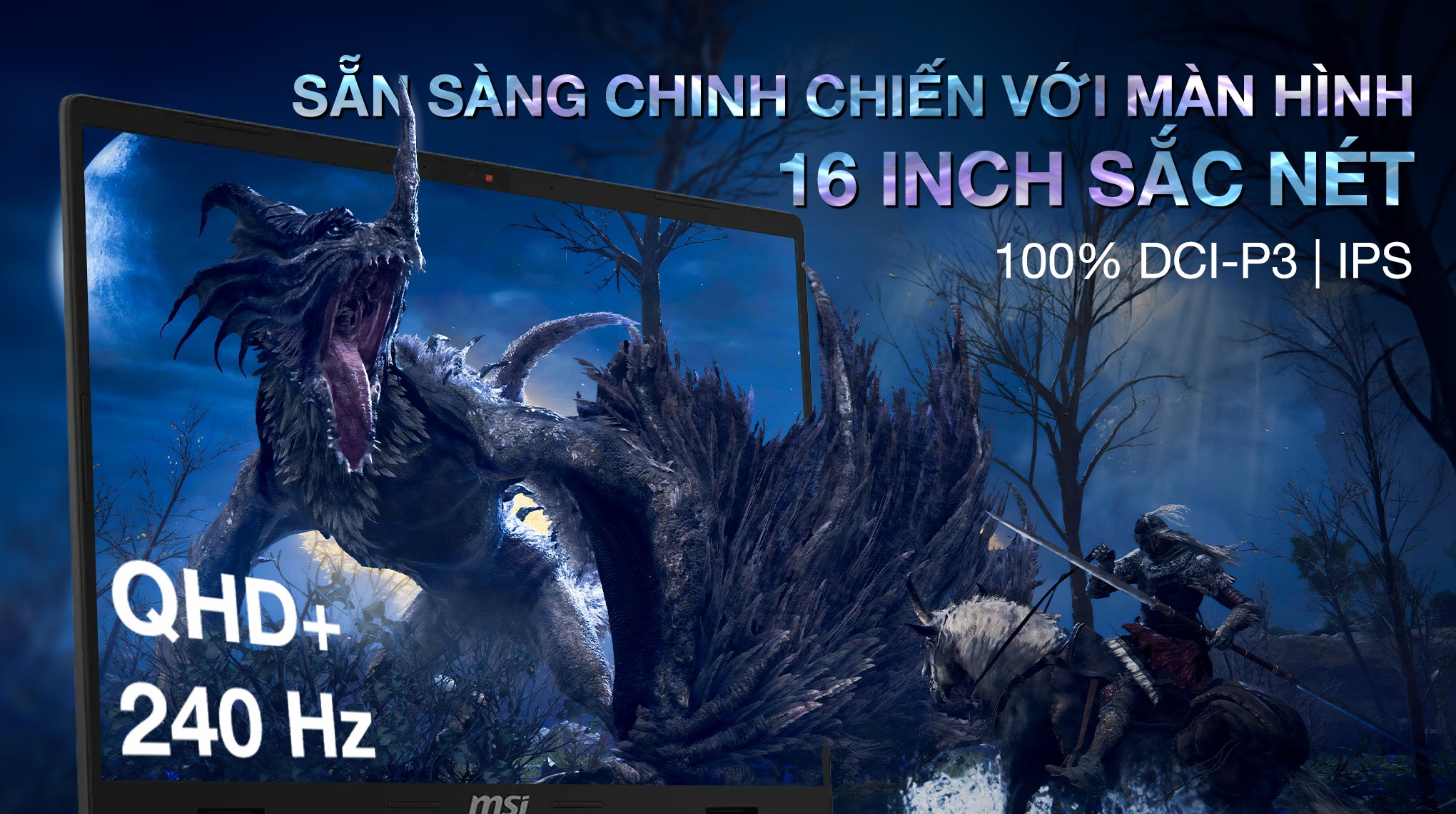 MSI Sword 16 HX B14VFKG – i7-14700HX | RTX 4060 | 16GB | 1TB | 16″ QHD+ 240Hz