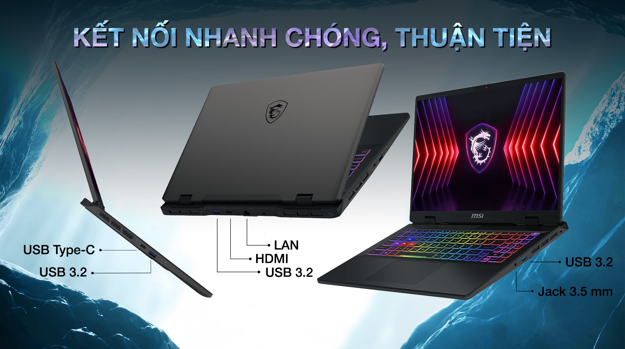 MSI Sword 16 HX B14VFKG – i7-14700HX | RTX 4060 | 16GB | 1TB | 16″ QHD+ 240Hz