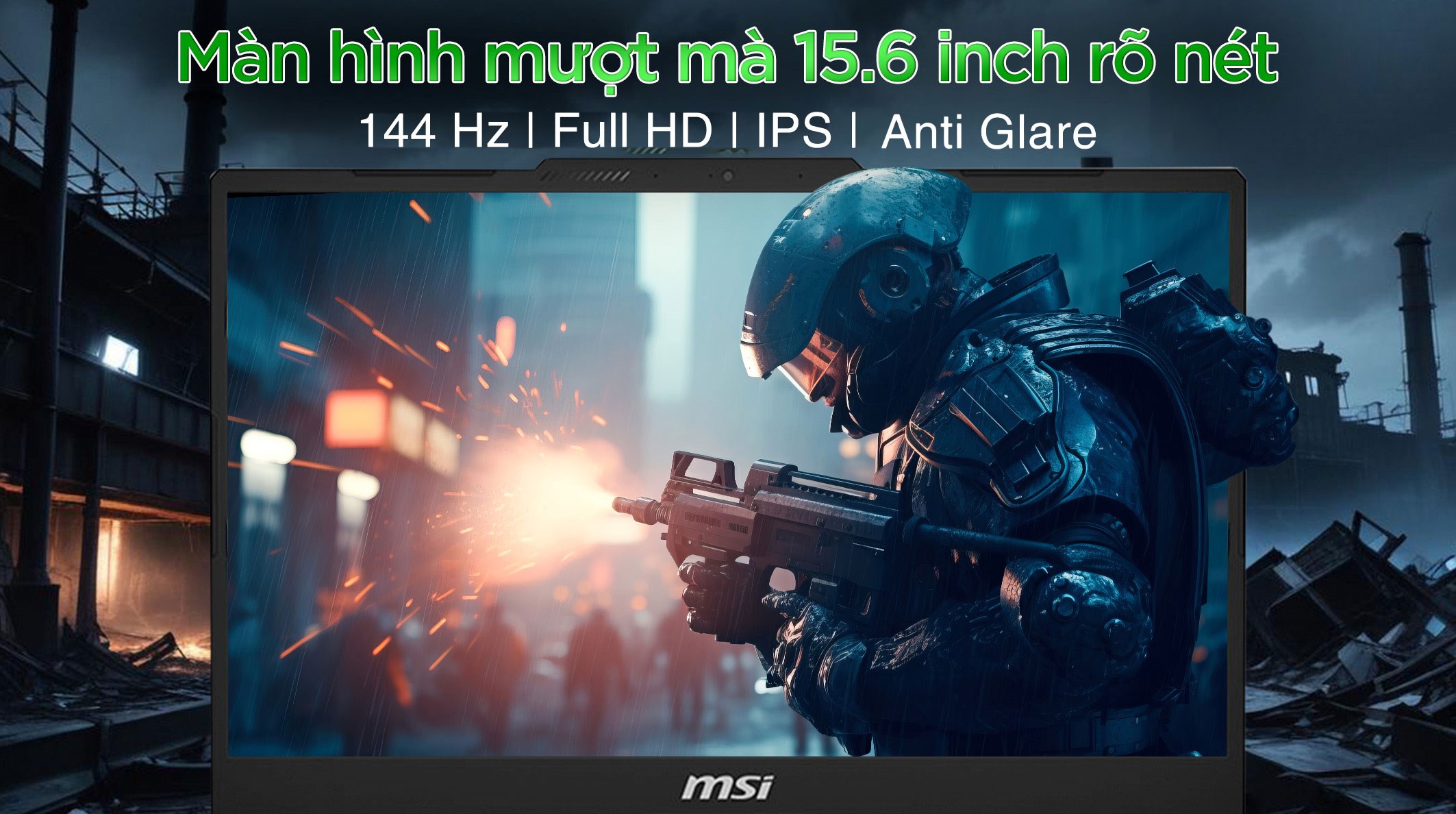 MSI Cyborg 15 A13VEK – i7-13620H | RTX 4050 | 16GB | 512GB | 15.6″ 144Hz