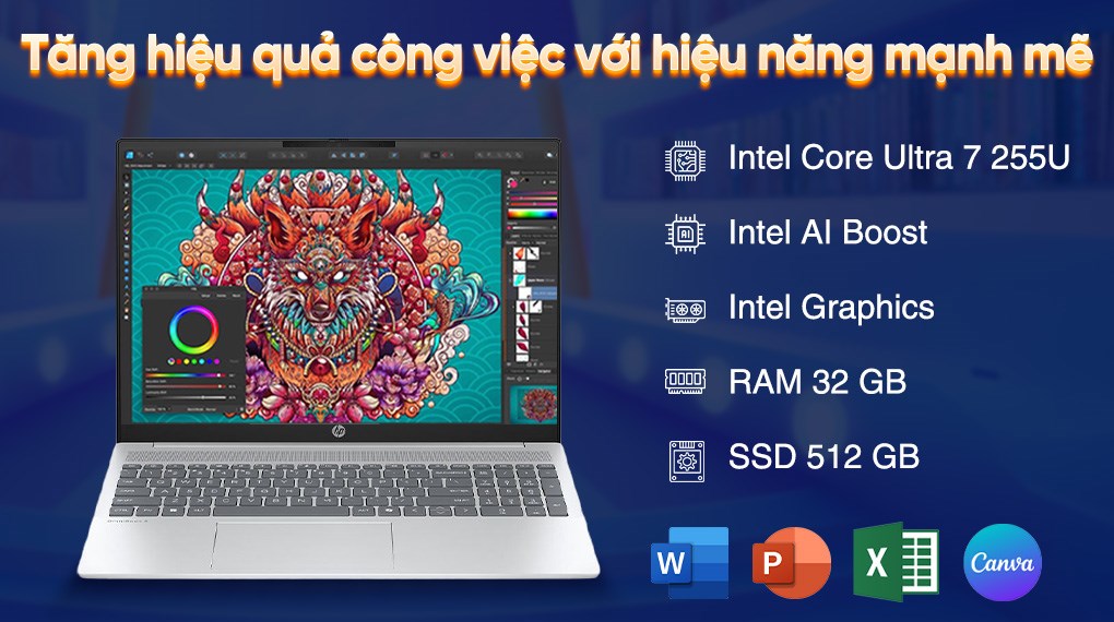 HP OmniBook 5 AI 16 Ultra 7-255U RAM 32GB SSD 512GB 16