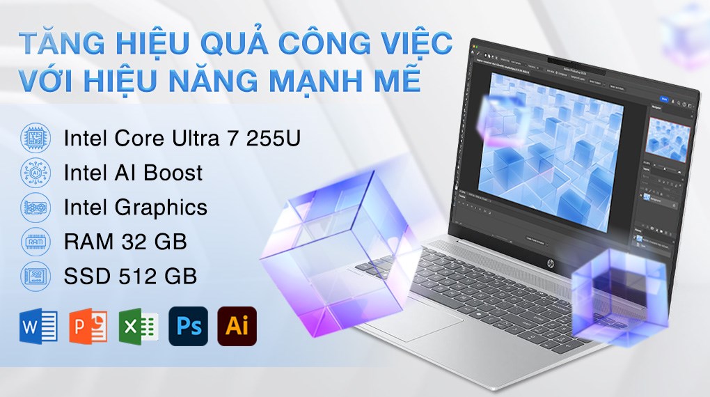 HP OmniBook 5 AI 16 Ultra 7-255U RAM 32GB SSD 512GB 16