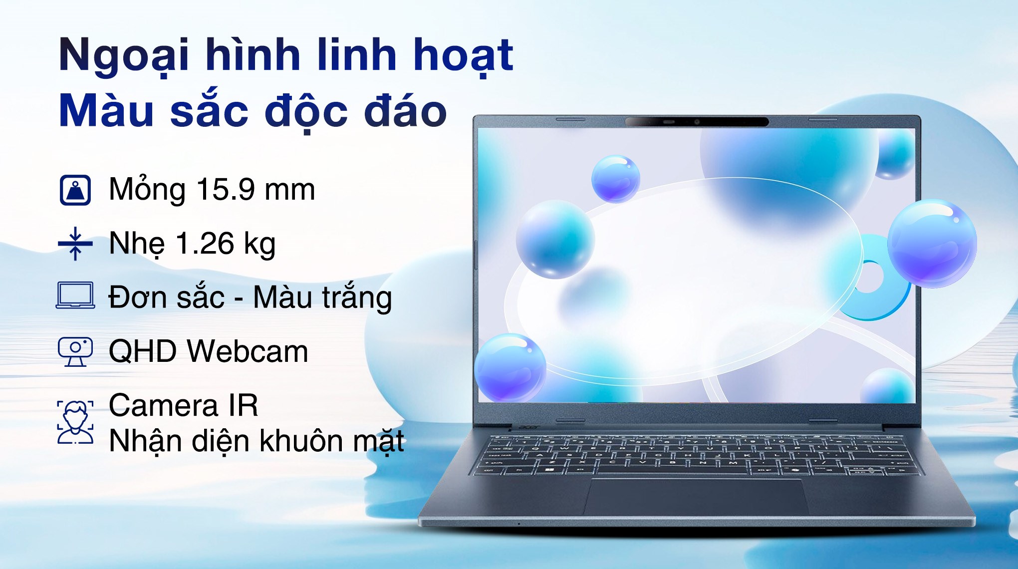 Acer Aspire AI A14-11M – AI PC | 14″ | Mỏng nhẹ | Win 11