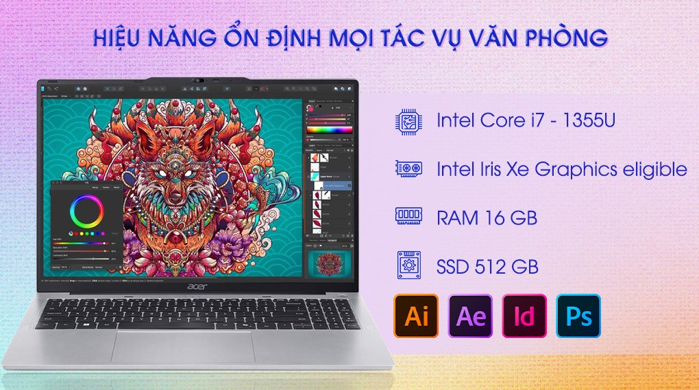 Acer Aspire Lite 16 AL16-52P – i7-1355U | 16GB | 512GB | 16″ WUXGA | Win 11