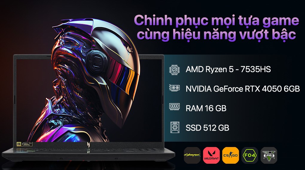 Acer Nitro V 15 ANV15-41-R7CR – R5 7535HS | RTX 4050 | 15.6″ FHD 180Hz | Win 11