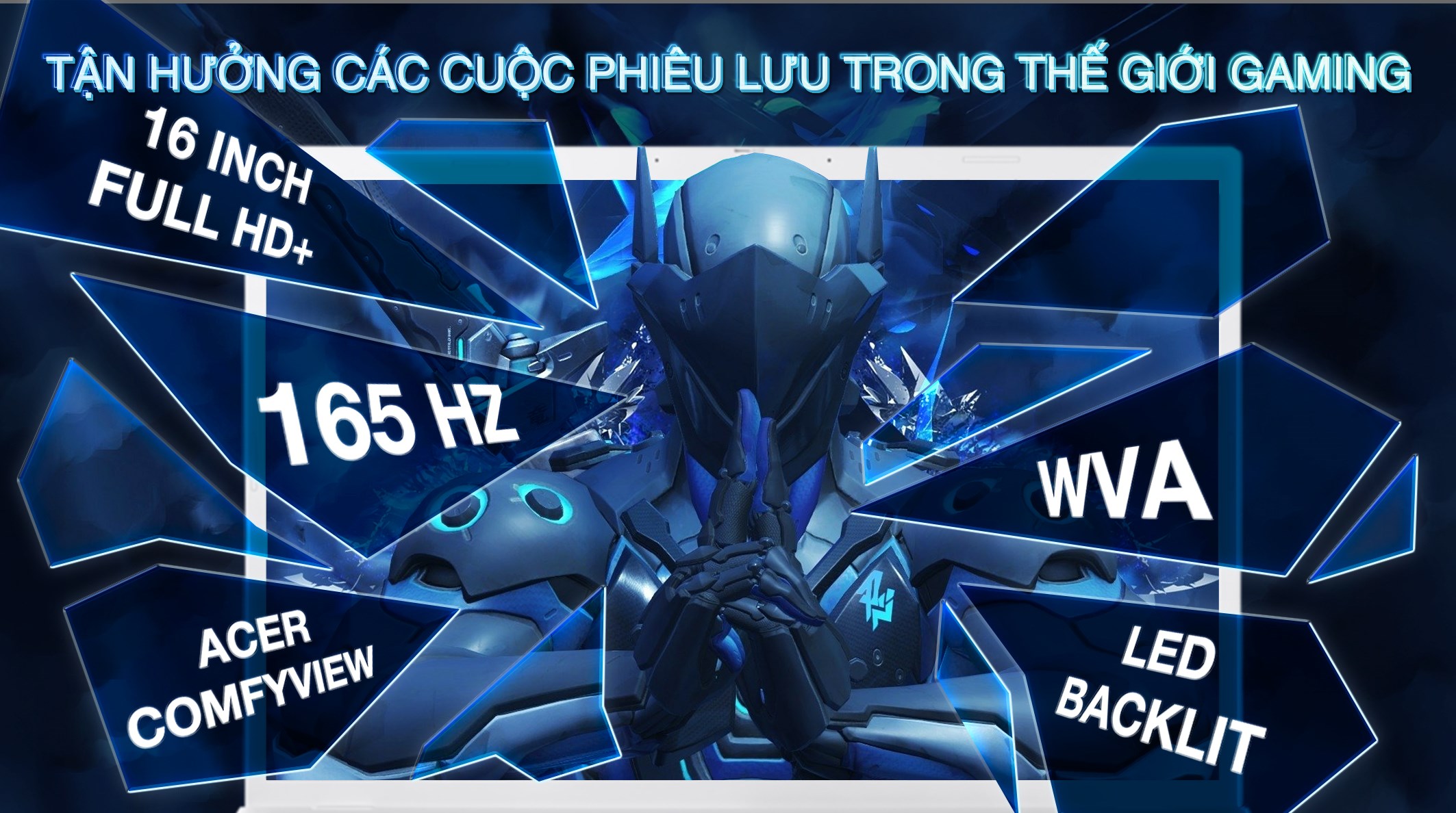 Laptop Gaming Acer Gaming Nitro Lite 16 NL16‑71G‑71UJ (Core i7‑13620H/16GB/512GB/RTX 4050/16