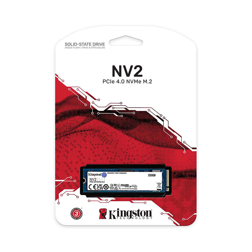 SSD Kingston NV2 250Gb (NVMe PCIe/ Gen4x4 M2.2280)