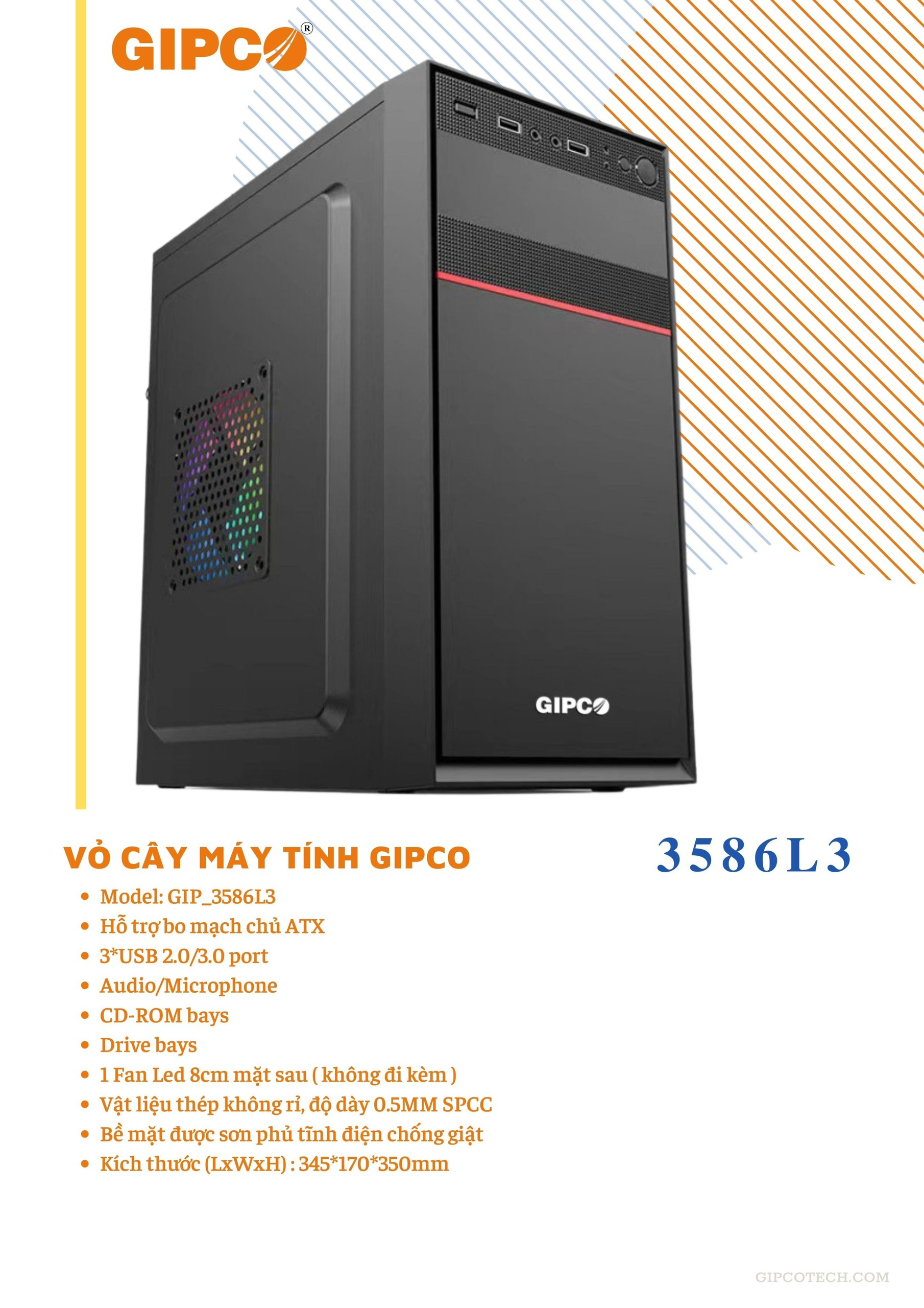 Vỏ Case GIPCO GIP-3586 L5