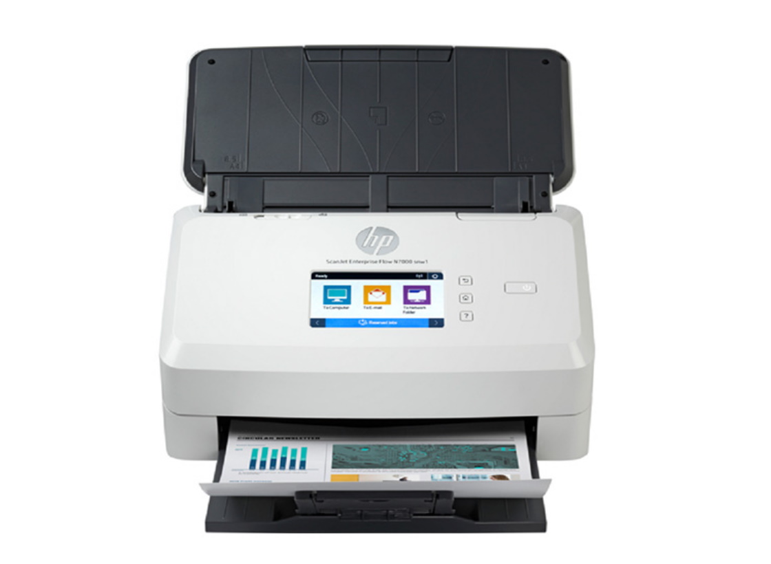 Máy Scan HP ScanJet Enterprise Flow N7000 snw1 (6FW10A) (A4/A5/ Đảo mặt/ ADF/ USB/ LAN/ WIFI)