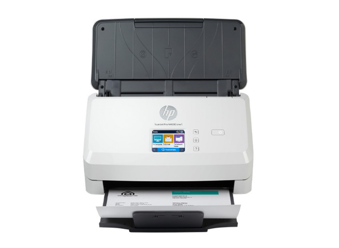 Máy Scan HP ScanJet Pro N4000 snw1 (6FW08A) (A4/A5/ Đảo mặt/ ADF/ USB/ LAN/ WIFI)