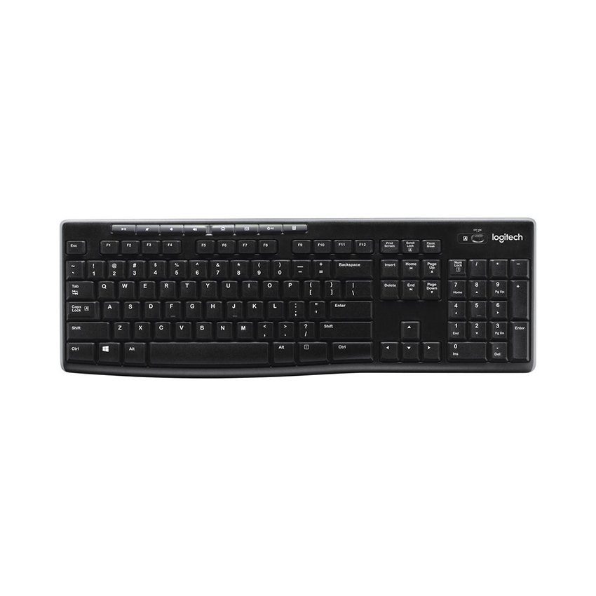 Bàn phím Logitech K270 Wireless 2.4GHz – Full size, pin 24 tháng, bền bỉ
