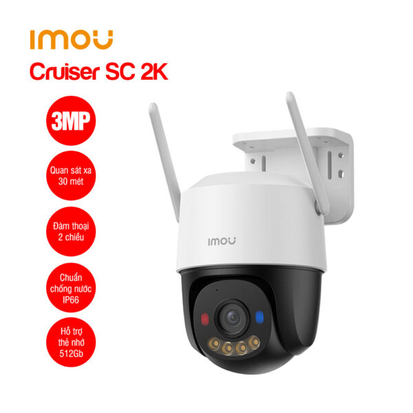 Camera WiFi IMOU Cruiser SC 2K 3MP (IPC‑K7FP‑3H0WE) — Quay Quét 360°