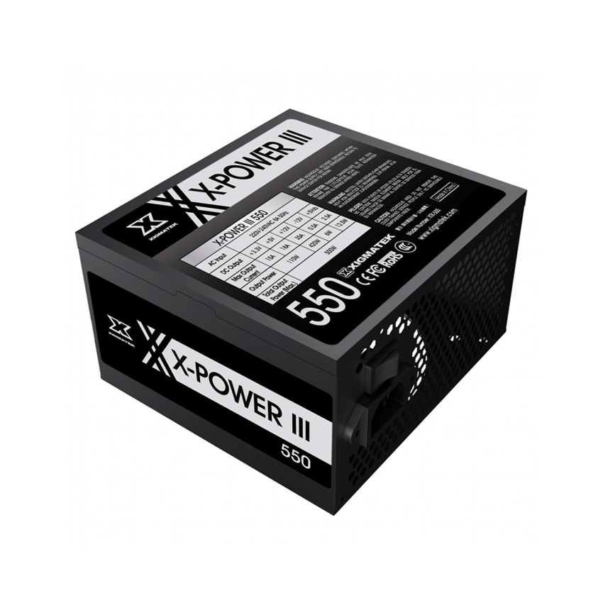 Nguồn máy tính Xigmatek X‑POWER X‑550 – 500W, 230V, chuẩn EN45983