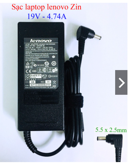 Adapter Lenovo 19V 3.42A 65W Đầu 5.5*2.5mm Chính Hãng