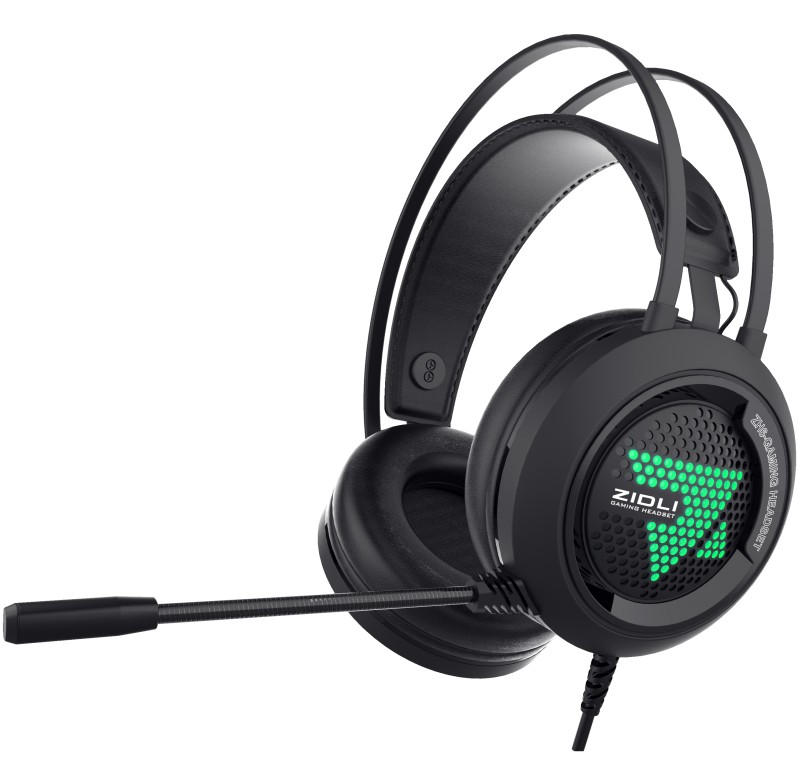 Tai nghe gaming Zidli ZH6 3.5 LED RGB – Vỏ đỏ, mic chống ồn