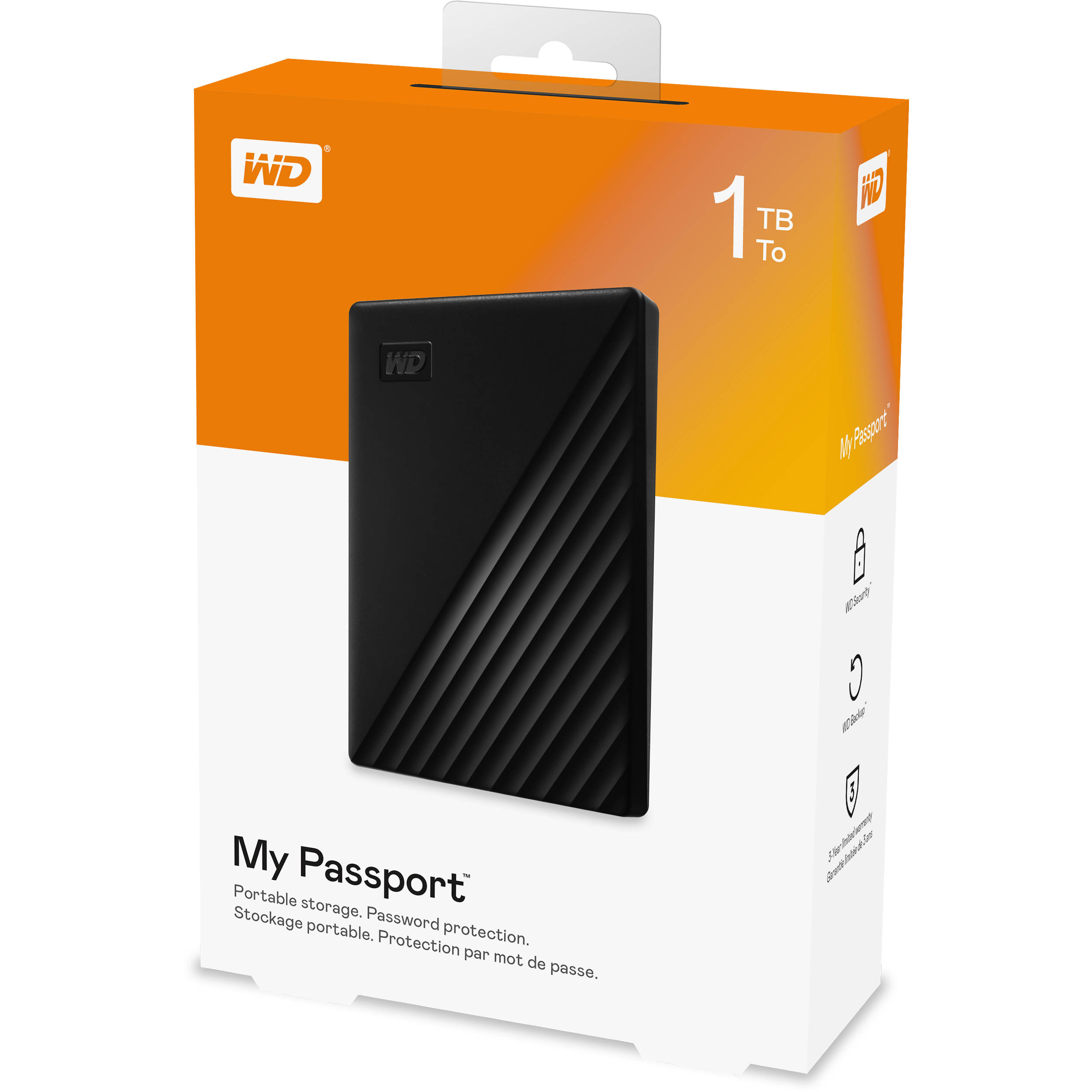 Ổ cứng di động WD My Passport Portable 1TB - 2.5