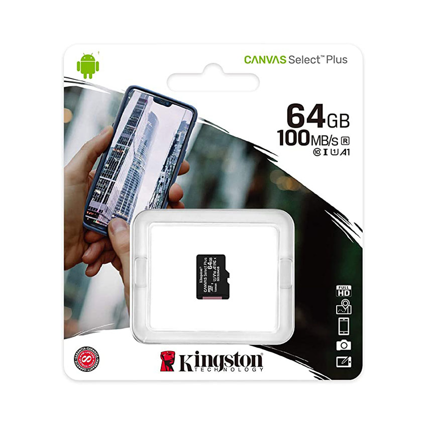 Thẻ nhớ điện thoại micro SD Kingston 64Gb