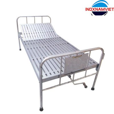 Giường y tế Inox 1 tay quay Mã SP: G-006