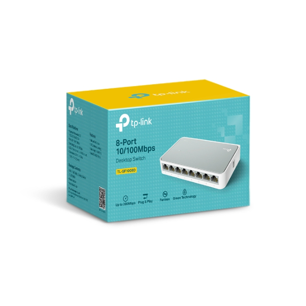 Switch TP-Link TL-SF1008D (10/100Mbps/ 8 Cổng/ Vỏ Nhựa)