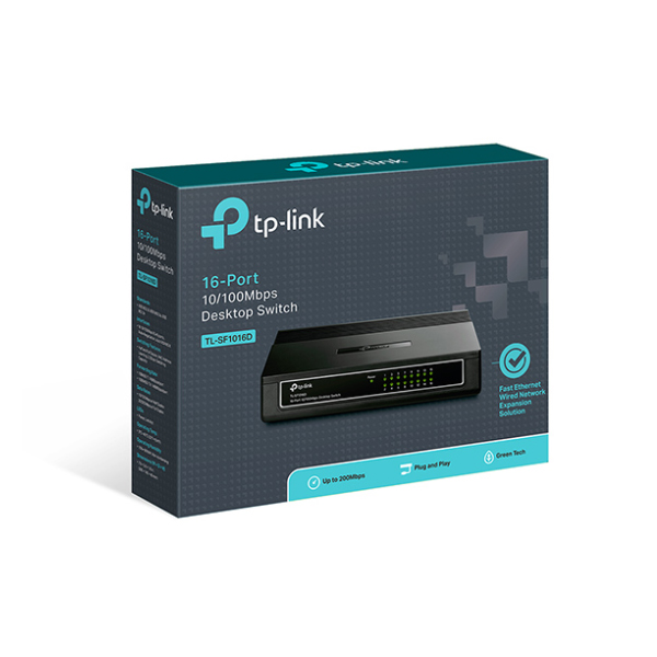 Switch TP-Link TL-SF1016D (10/100Mbps/ 16 Cổng/ Vỏ Nhựa)